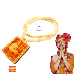 Shri Hanuman locket wood with Tulsi mala natural Tulsi